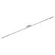 Slim U-Rail Offset Espagnolette uPVC Window Lock - 800mm Length - 20mm Backset - 6mm Cam