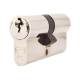 5 Pin 65mm Euro Double Cylinder - 30 + 35mm - Polished Nickel - Keyed to Differ