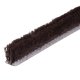 Sash Window Slide Pile with Fin - 100m Length - 6.5mm Pile - Brown