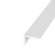 2000mm Plastic Angle - Unequal Sided - 25 x 20 x 2mm - White