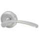 Marcus Satin Chrome Door Handles on Round Rose - Sophia Range