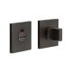 Square Bathroom Turn & Release with Indicator - 54 x 54mm - Dark Bronze