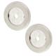 Satin Stainless Steel Rose Set for 30mm Door Pull Handless - 52 x 6mm