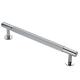 12.5mm Lines T-Bar Cabinet Pull Handle - 160mm Centres - Polished Chrome
