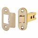 Heavy Duty Bolt Through Tubular Latch - 78mm Case - 57mm Backset - Radius - PVD Brass