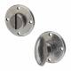 Bathroom Turn & Release - 41mm Diameter - Pewter - Pair