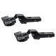 CLIP Top Soft Close Cabinet Hinge - 110° - Half Overlay - Black Onyx - Pair