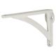Curved Shelf Bracket - 111 x 78mm - White