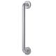 Satin Aluminium 19mm D-Bar Door Pull Handle on Rose - Screw Fix - 225mm Centres