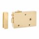 Bathroom/Bedroom Rim Latch - 128 x 79mm - Left Hand - Brass
