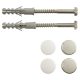 WC Toilet Fixing Kit - Short Plug - Pack of 2