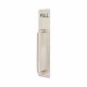 Satin Stainless Steel 19mm D-Bar Door Pull Handle on Plate - PULL - Screw Fix - 375 x 75 x 1.5mm