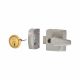 Replacement Nightlatch - 40mm Backset - Satin Chrome Case/Polished Brass Cylinder