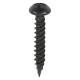 Blackjax Pozi Round Head Wood Screws - 8 x 1" - Exterior Black Organic - Pack of 200