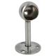 25mm Hanging Rail End Bracket - Brushed Stainless Steel