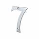 76mm Screw Fix Door Numeral - 7 - Satin Chrome