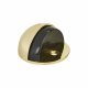 Half Moon Oval Floor Door Stop - 30 x 45mm - Polished Brass