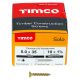 Solo Chippy Pozi Countersunk Wood Screws - 5.0 x 35mm - Yellow Zinc - Pack of 200
