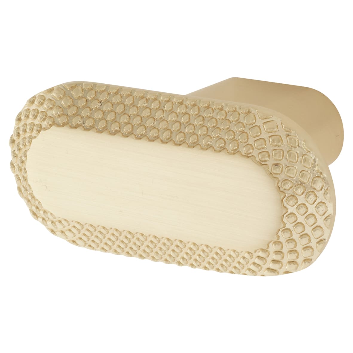 Morley Bobbled Oval Cabinet Knob - 40 x 27mm - Satin Brass