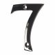 76mm Screw Fix Door Numeral - 7 - Black Nickel