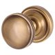 Marcus Antique Brass Mortice Door Knob - 62mm Rose Diameter - Whitehall Range
