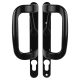 Black uPVC Patio Euro Lock Door Handles