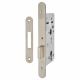 Heavy Duty Euro Deadlock - 90mm Case - 60mm Backset - Radius - Satin Stainless Steel