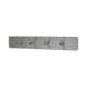 Hook on Plate - 440 x 75mm - 4 Hooks - Satin Stainless Steel