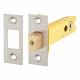 5mm Tubular Bathroom Deadbolt - 102mm Case - 82mm Backset - Square - Satin Stainless Steel