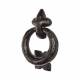 Elan Ring Door Knocker - Metalized Antique Black Iron - 125 x 95mm