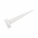 Medium Duty Gate/Door Tee Hinge - 300 x 25mm - White - Pair