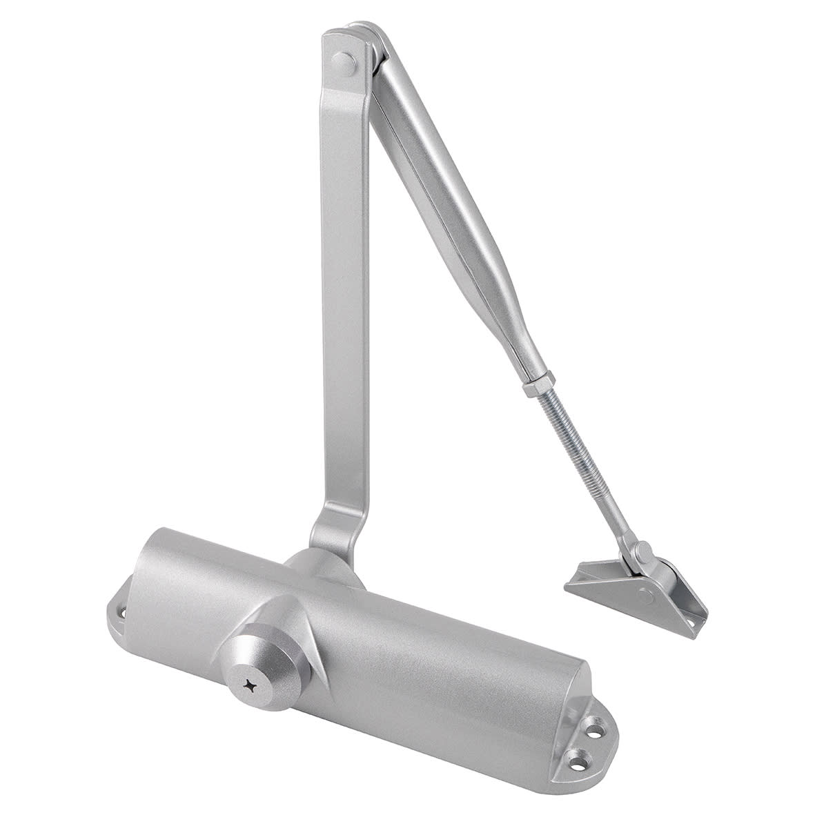 83 Series Overhead Fire Door Closer - Power Size 2-4 - Push/Pull Mounting - No Cover - Silver