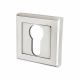 Square Escutcheon - 52 x 52mm - Euro - Polished Chrome