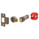 Smartlatch Privacy Tubular Latch - 70mm Case - 57mm Backset - Antique Brass