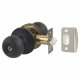 Matt Black Bala Hotel Bathroom Mortice Door Knobset - 65mm Rose Diameter
