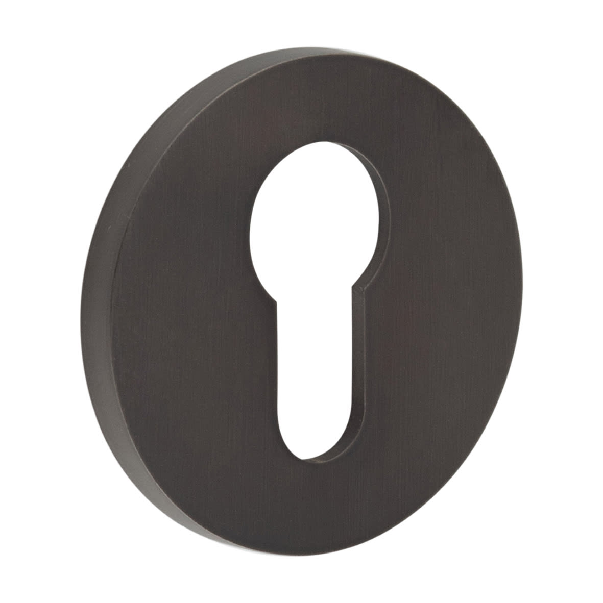 Escutcheon - 54mm Diameter - Euro - Dark Bronze