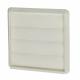 Gravity Wall Grille - 6"/150mm - White