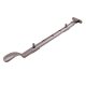 Cast Victorian Casement Window Stay - 12"/300mm Length - Polished Nickel