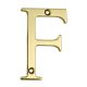 76mm Screw Fix Door Letter - F - Gold