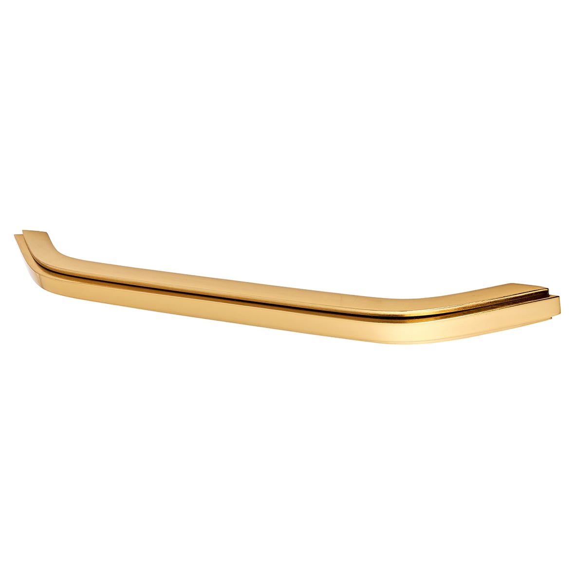 Aries Bow Cabinet Pull Handle - 224mm Centres - Satin Brass