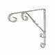 Ornamental Scroll Shelf Bracket - 195 x 195mm - White