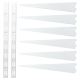 Twin Slot Shelving Kit - 2 x 2000mm Shelf Wall Uprights & 6 x 470mm Shelf Brackets - White