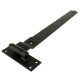 Heavy Duty Cranked Hook & Band Gate Hinge - 900 x 200mm - Black Galvanised - Pair