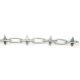 Alternate Link Spike Chain - 6mm Link - 5m Chain - Galvanised