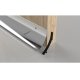 SRD 63 Rain Deflector - 1000mm Length - Inward/Outward Opening Doors - Polished Silver