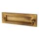 Marcus Postal Letter Plate Door Knocker - 254 x 79mm - Antique Brass