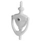 Arrone AR727K Traditional Urn Door Knocker with Viewer - White - 151 x 76mm