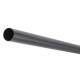 19mm Round Steel Hanging Rail Tube - 1219mm Length - Black