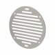 Circular Slotted Vent - 152 x 152mm - 6212mm² Free Air Flow - Polished Stainless Steel