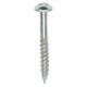 Twin Threaded Pozi Round Head Wood Screws - 10 x 1 1/2" - Zinc Plated - Pack of 200